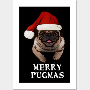 Merry Pugmas Posters and Art